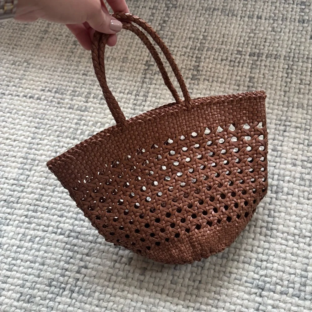 Dragon Diffusion Brown Woven Mini Tote Bag - Picture 5 of 5